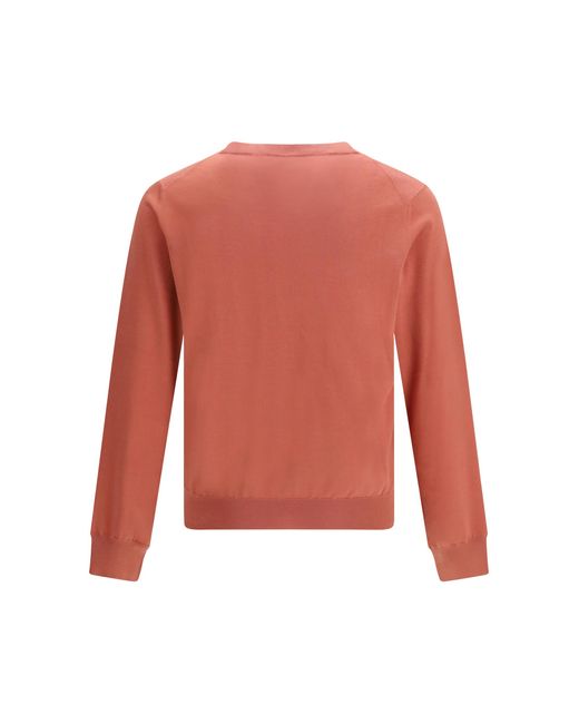Brunello Cucinelli Pink Sweater Cotton Peach-Mist for men