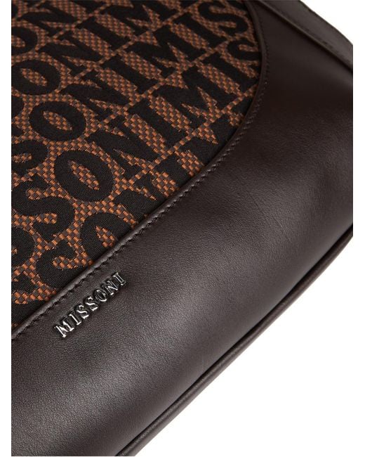 Missoni Brown Logo Tote Handbag