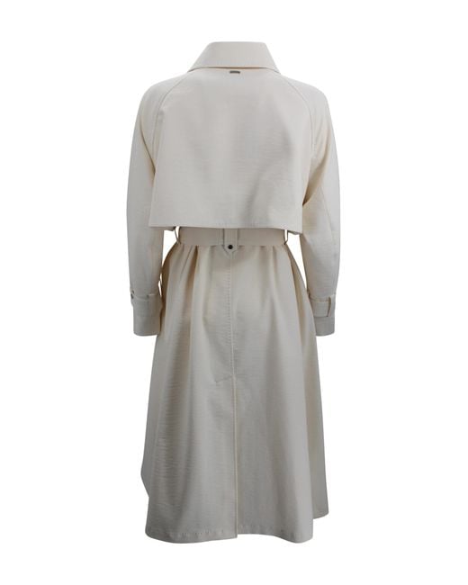 Herno Gray Coats Polyester