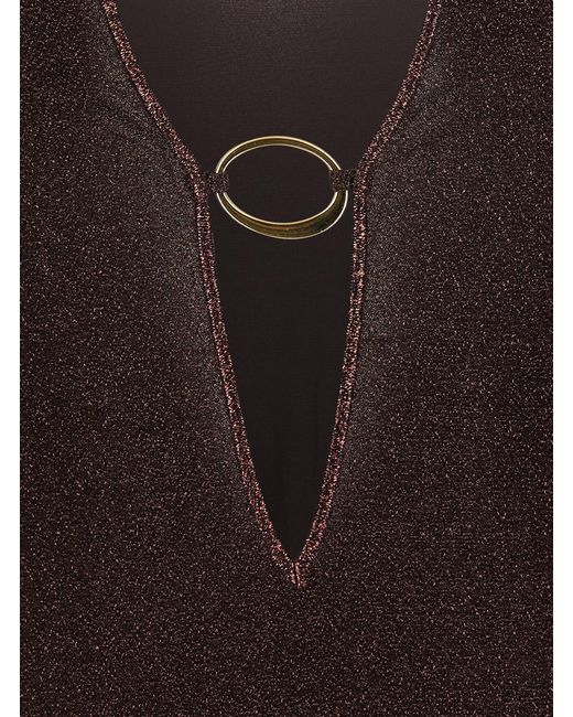 Oseree Brown Caftan Polyamide Swimwear