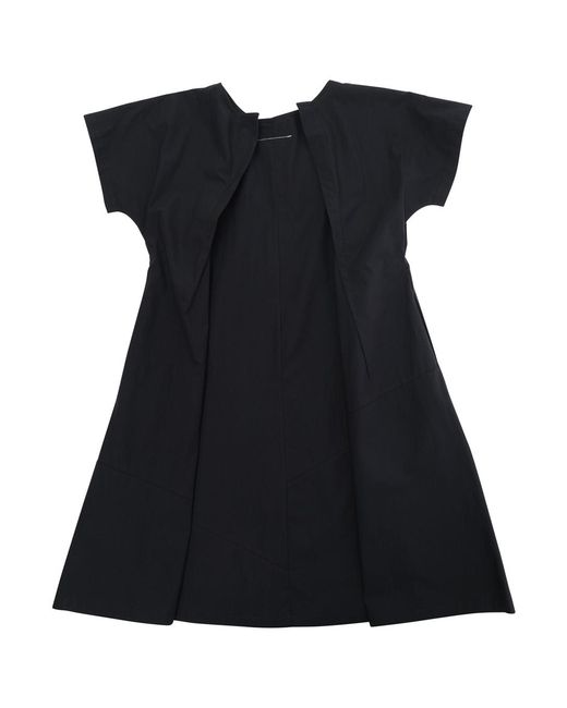 MM6 by Maison Margiela Black Dress Cotton