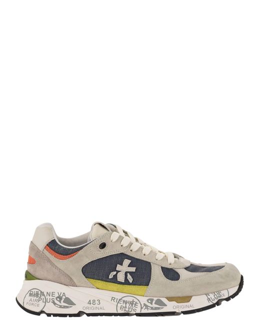 Premiata White Mase for men