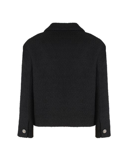 Gucci Black Wool Blend Blazer Jacket