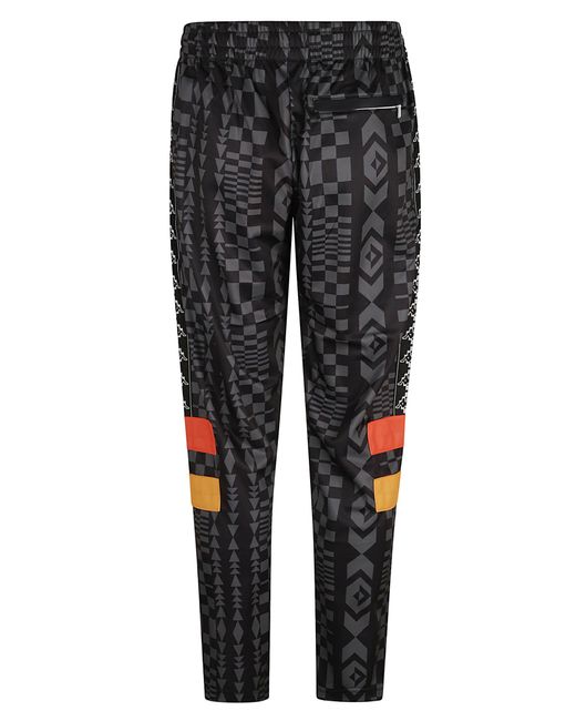Marcelo Burlon Gray Logo Trousers for men