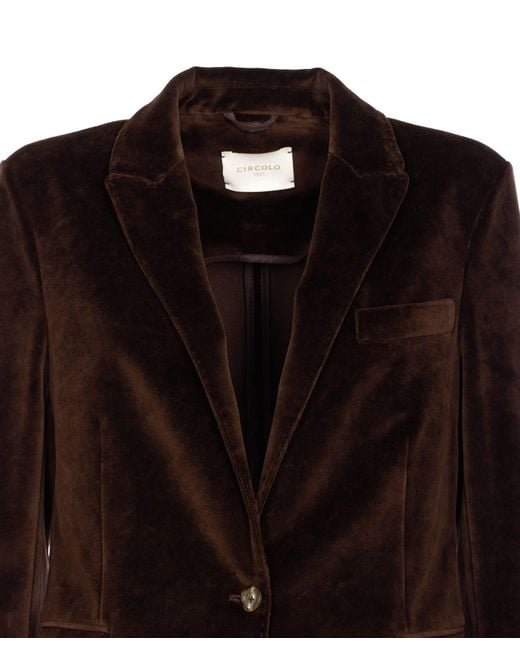 Circolo 1901 Brown Single Breasted Jacket