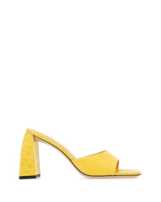 By Far Yellow Sandals