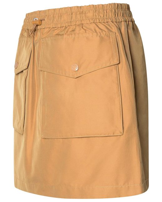 Moncler Natural Cargo Miniskirt