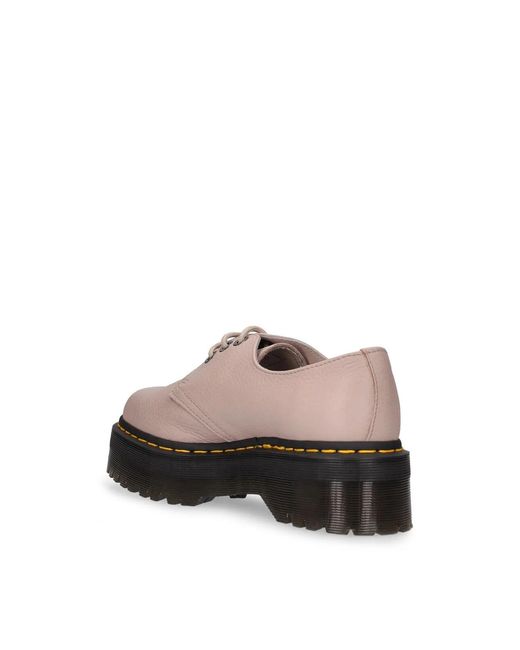 Dr. Martens Gray 1461 Quad Ii Lace-Up Derby Shoes Flats