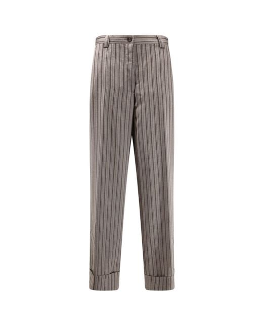 Dries Van Noten Gray Rtw Viscosa