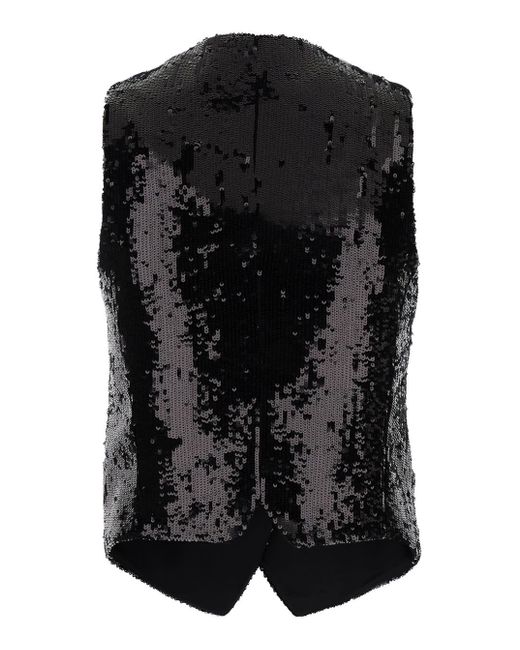 PT Torino Black Sequins Vest