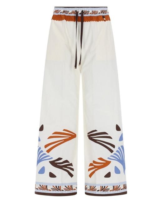 Herno Multicolor Trousers Summer Print Cotton