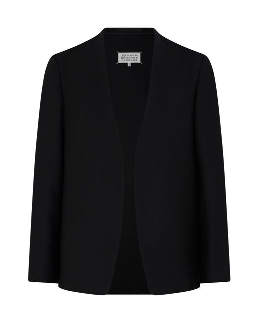 Maison Margiela Black Open Jacket Virgin Wool