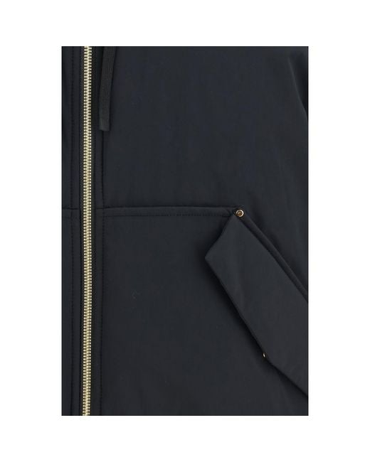 Moose Knuckles Blue Nylon Bomber Clothing for men