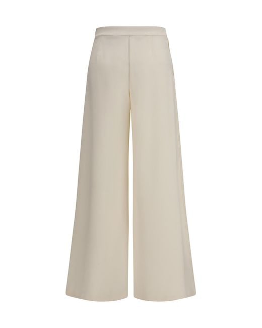 Max Mara Pure White Mxpnigella Polyamide; Elastane Pant