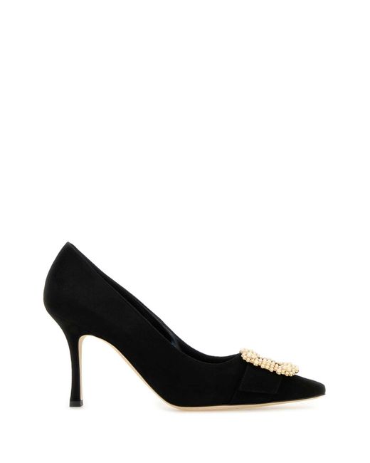 Manolo Blahnik Black Heeled Shoes