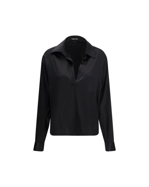 Tom Ford Black Silk Dress Shirt
