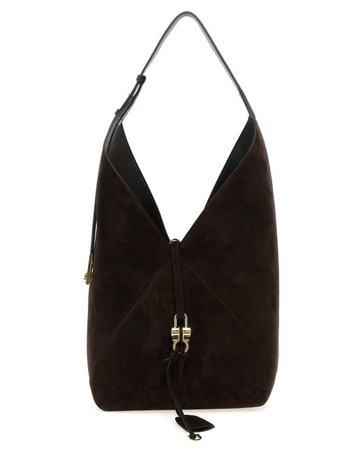 Ferragamo Black 'Hobo' Shoulder Bag