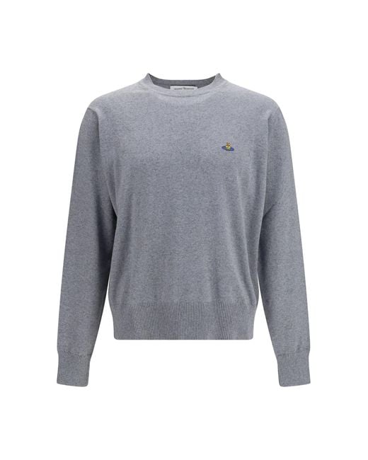 Vivienne Westwood Gray Alex Sweater Cotton; Kashmir/Capra Hircus for men