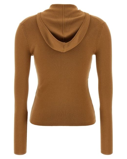 Victoria Beckham Brown Piping' Sweater