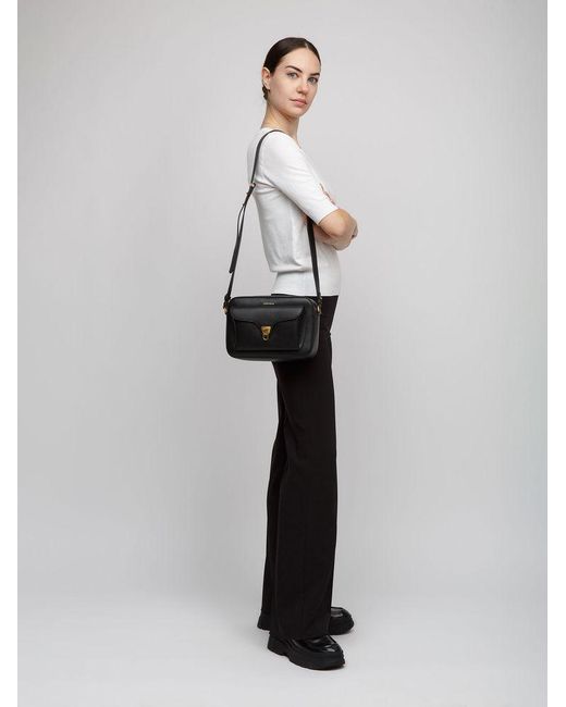 Coccinelle Black Crossbody Bag Cowhide Crossbody-Bags