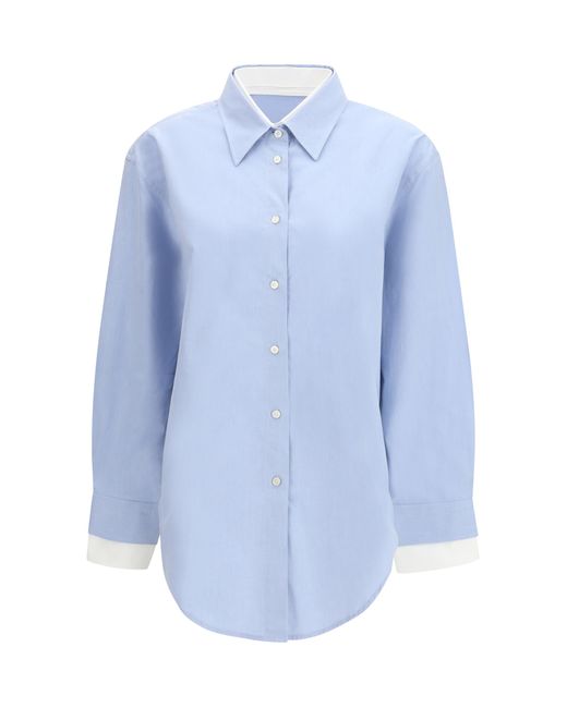 Acne Blue Button-Up Shirt Light- Cotton