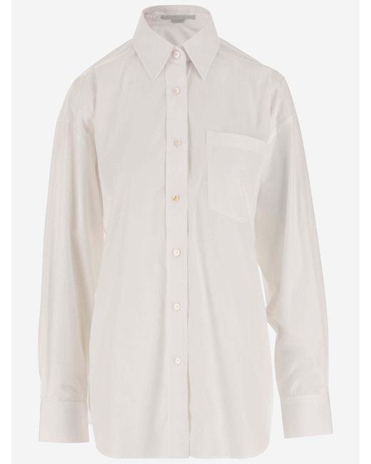 Stella McCartney White Cotton Poplin Shirt