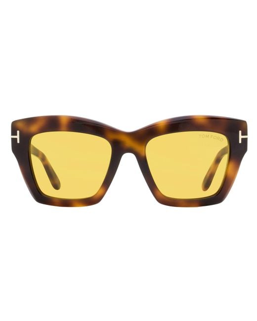 Tom Ford Black Luna Sunglasses Tf1191 53E 52Mm Ft1191 Plastic (Acetate)