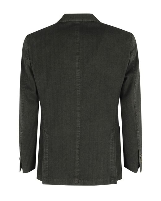 Santaniello Black Resca Tinto Filo Touch Soft Cashmere for men