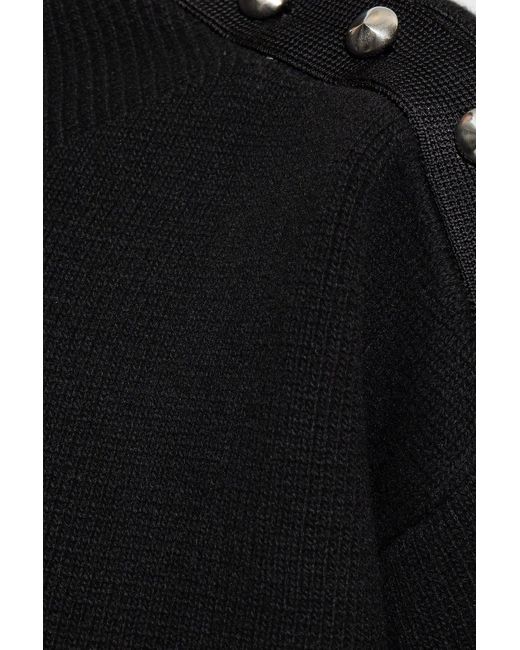 Ferragamo Black Sweater With Buttons for men