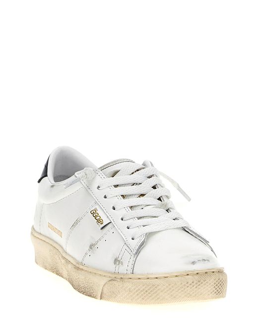 Golden Goose Deluxe Brand White 'Matchstar' Sneakers