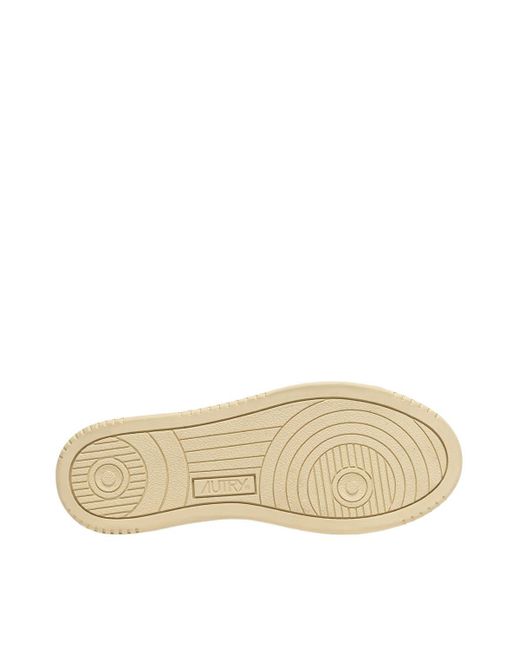 Autry White Platform Low Lea Stars Wht Wht Sneakers
