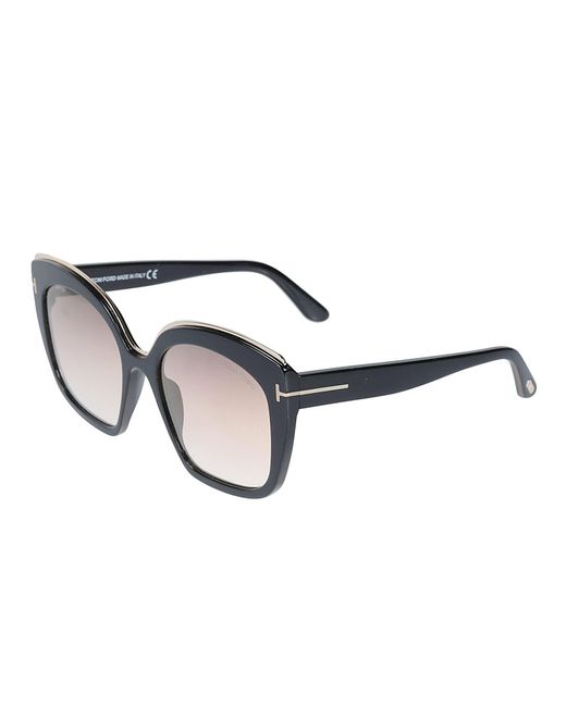 Tom Ford Butterfly Plastic Back Sunglasses in Brown