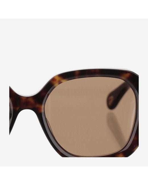 Chloé Brown Tortoiseshell Sunglasses Recycled Acetate