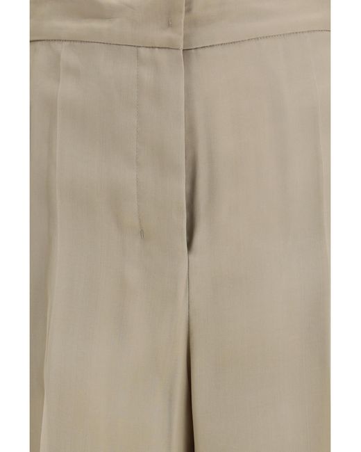 Max Mara Natural Silk Pants Trousers