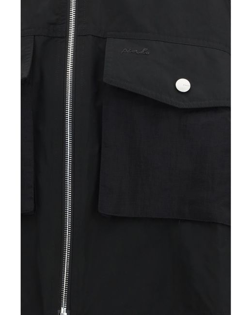 Pinko Black Beth Jacket With Transparent Inserts Polyester