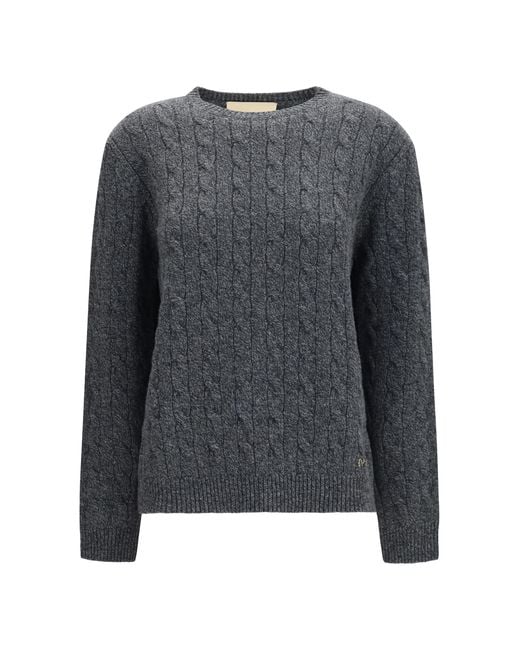 Valentino Black Sweater Virgin Wool Merino (Ovis Aries)
