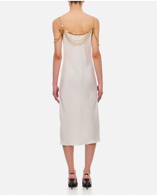 Rabanne White Chain Midi Dress