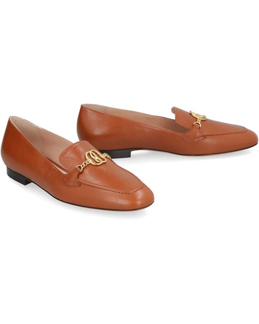 Bally Brown Obrien Leather Loafers