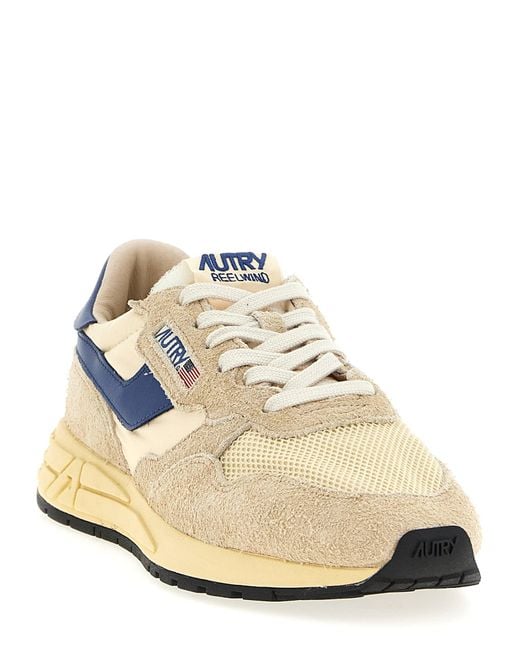 Autry Blue 'Reelwind Low' Sneakers for men
