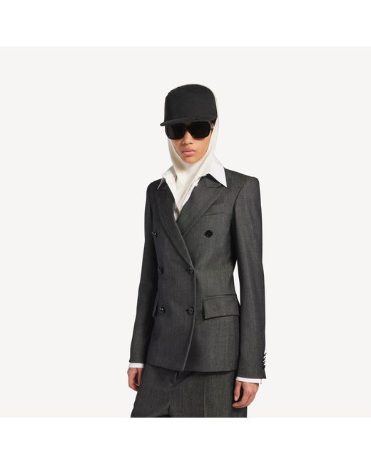 Balenciaga Black Db Tailored Jacket