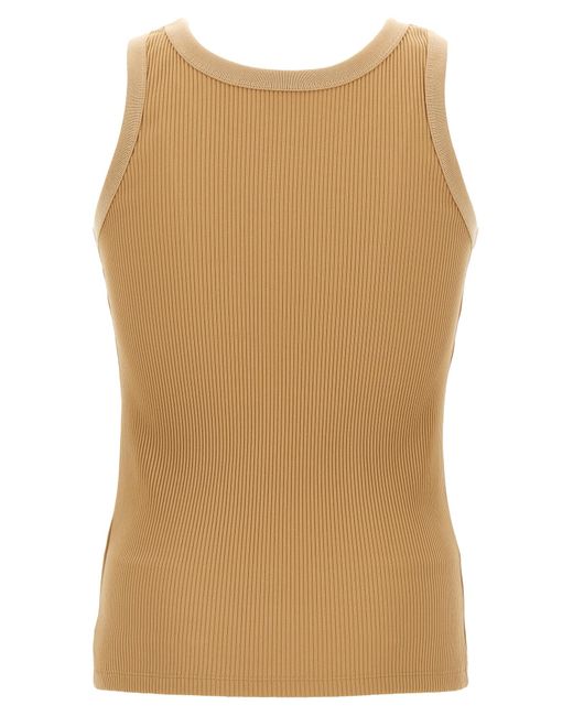Fendi Natural Crest Tank Top Polyamide Tops for men
