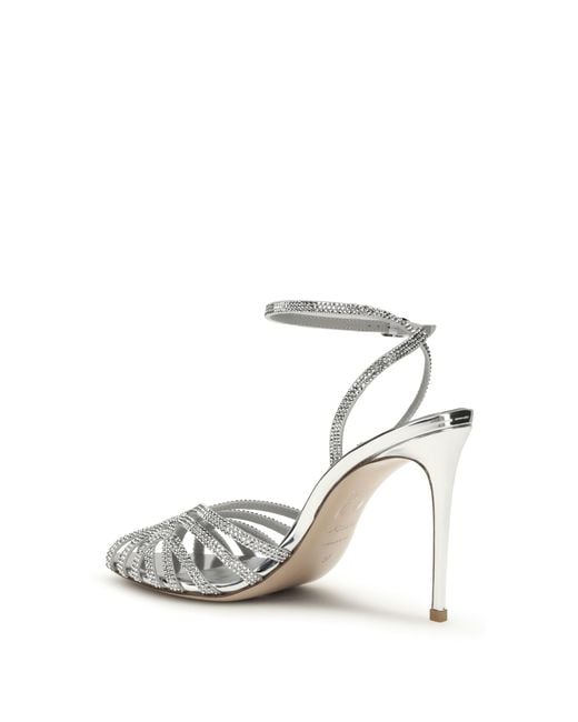 Le Silla White Embrace Divina Sandals Calf Leather Bos Taurus