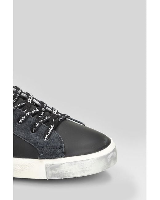 Philippe Model Gray Prsx Low Sneakers for men