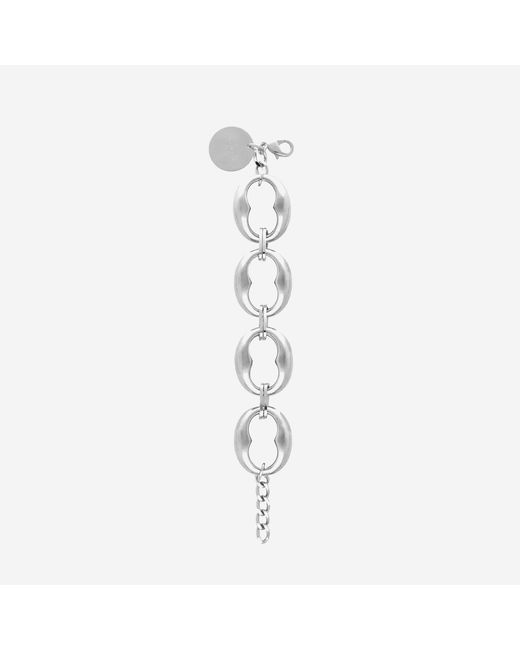 Vanessa Baroni White Bracelet Turtle Metal