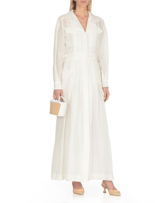 Alberta Ferretti White Dresses