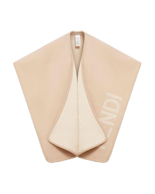 Fendi White Cape Coat