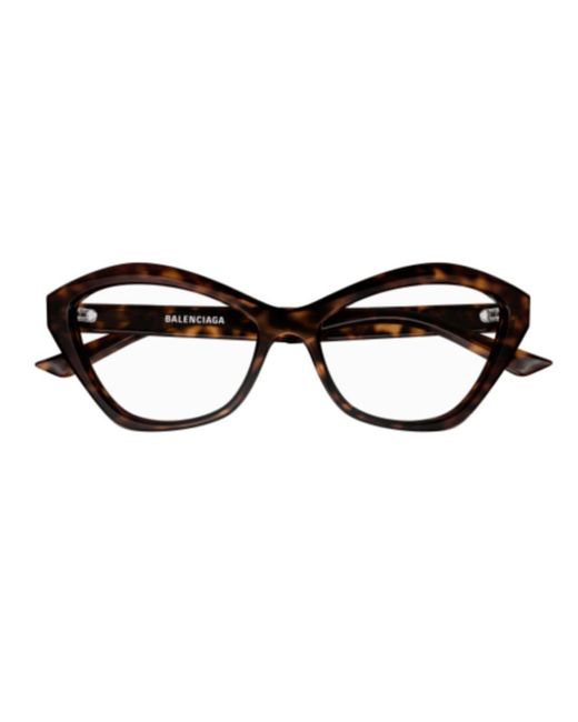 Balenciaga Black Cat-Eye Frame Glasses