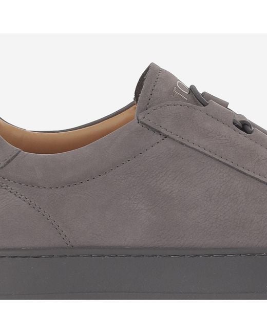 Tod's Gray Sneakers Suede Trainers for men