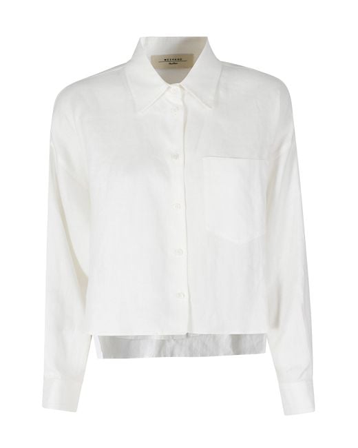 Weekend by Maxmara White Capo Lino Camicia