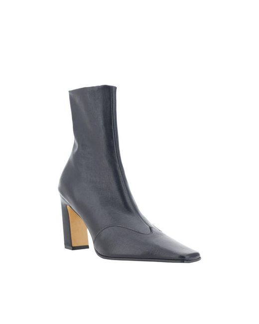 Khaite Blue Nevada Ankle Boots